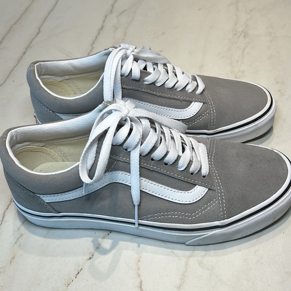 Vans Old Skool Shoe. Drizzle/True White (Size 6.5) - Picture 8 of 13